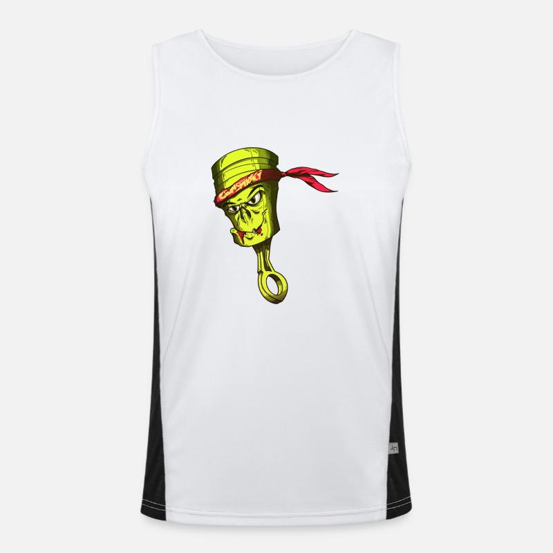 GROMPY GROMSP!RACY Funktionelles Kontrast-Tank Top für Männer 