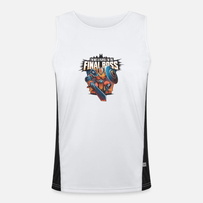 I'm the FinalBoss – Powerful Character Men's Functional Contrast Tank Top 