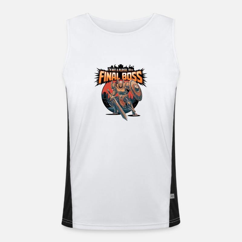 I'm the FinalBoss – Powerful Character Men's Functional Contrast Tank Top 