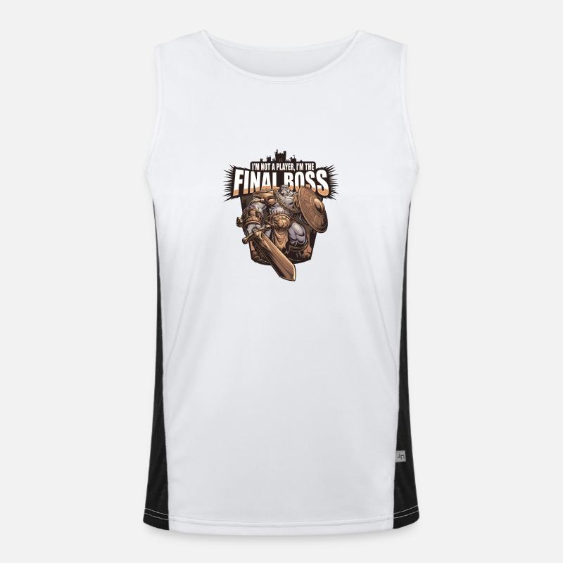 I'm the FinalBoss – Mächtiger Charakter Funktionelles Kontrast-Tank Top für Männer 