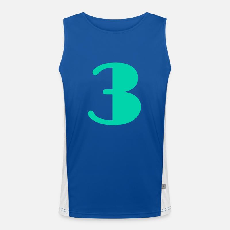 3. 3 YEARS. 3RD ANNIVERSARY. BIRTHDAY 3 YEARS Men's Functional Contrast Tank Top 