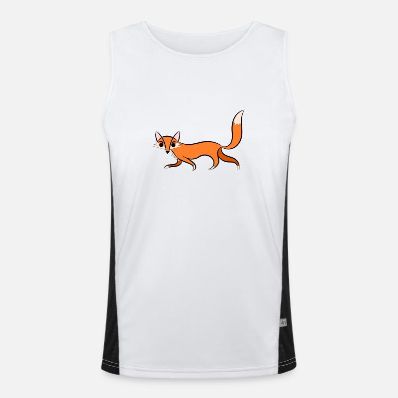 fox Illustration Débardeur respirant contrasté Homme 