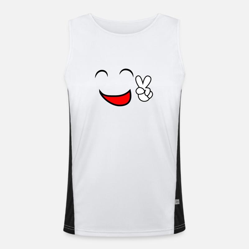 comic Funktionelles Kontrast-Tank Top für Männer 