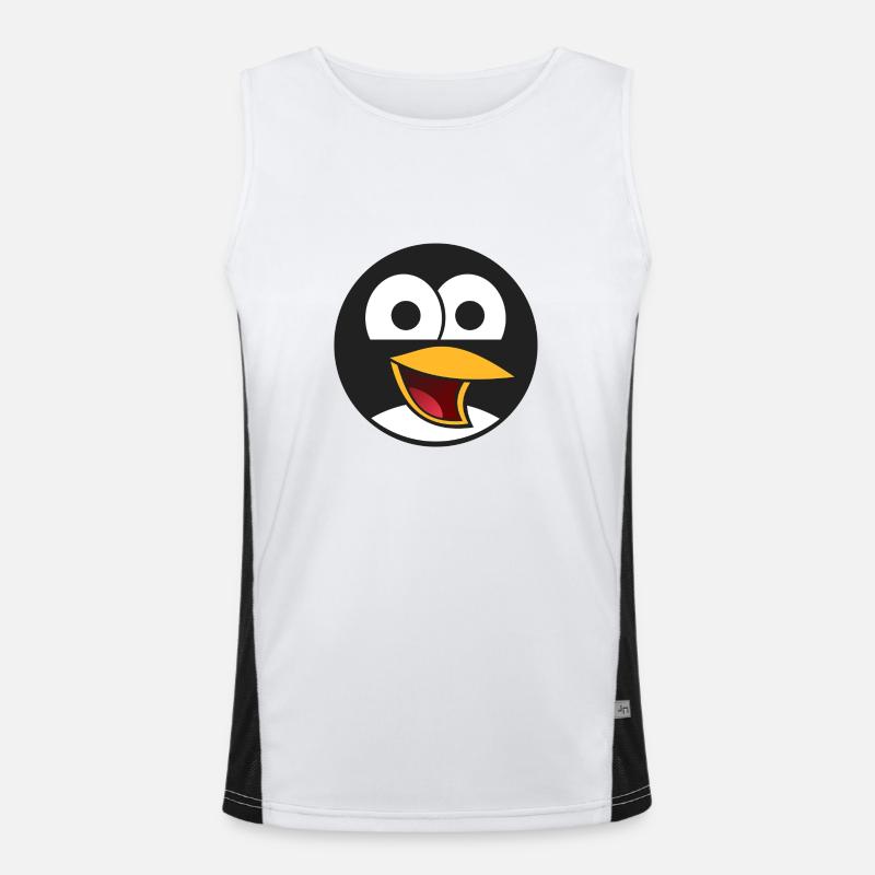 Vogel Comic Funktionelles Kontrast-Tank Top für Männer 