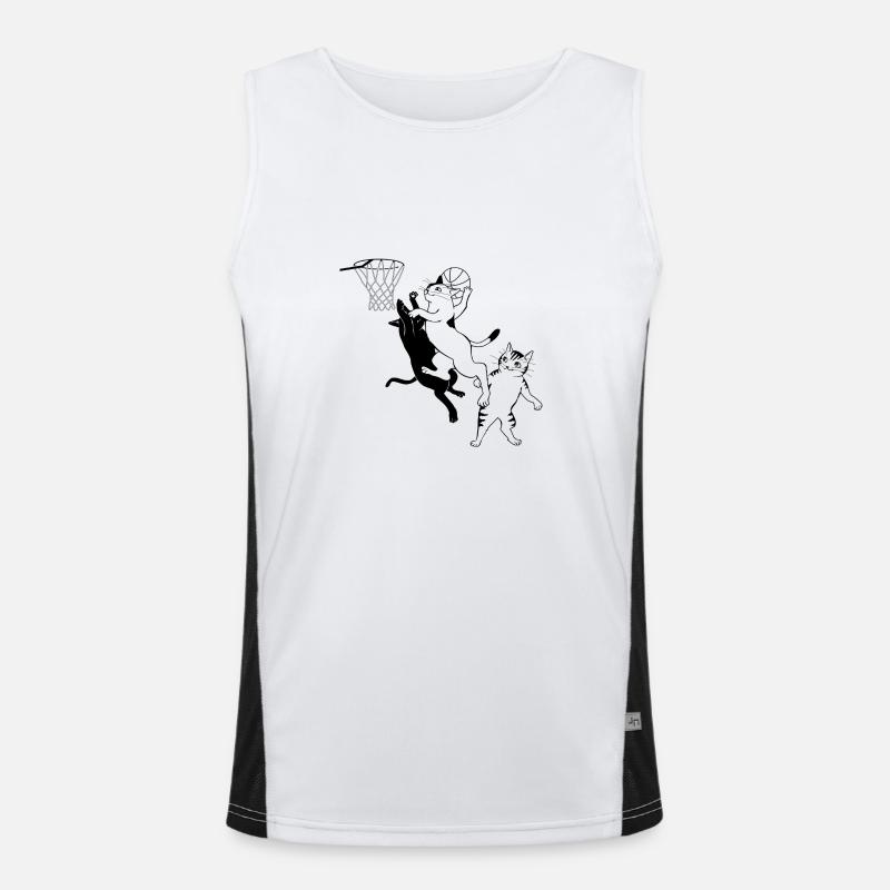 Chat Basket Sport Débardeur respirant contrasté Homme 