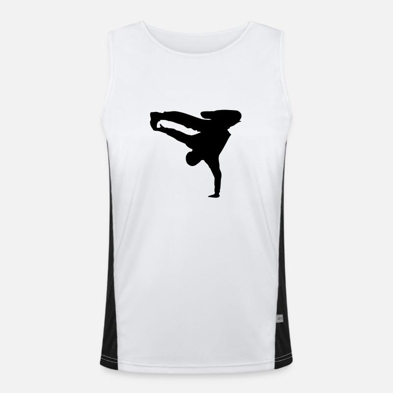 silhouette breakdancer Débardeur respirant contrasté Homme 