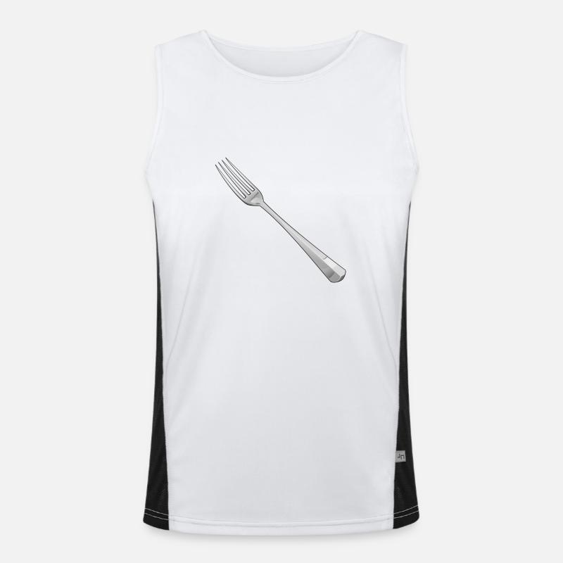 Gabel Funktionelles Kontrast-Tank Top für Männer 