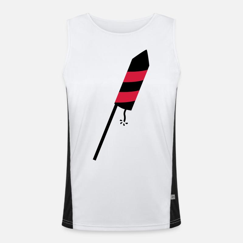 Rakete Funktionelles Kontrast-Tank Top für Männer 