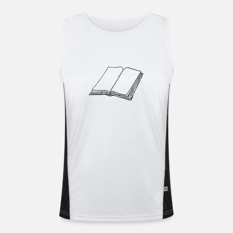 Buch Funktionelles Kontrast-Tank Top für Männer 