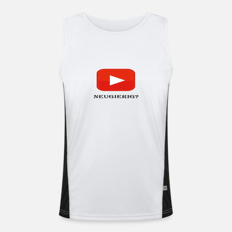 youtube Funktionelles Kontrast-Tank Top für Männer 