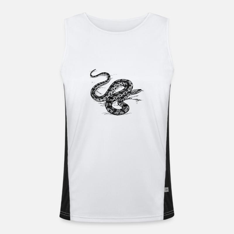 Grey Snake Men's Functional Contrast Tank Top 