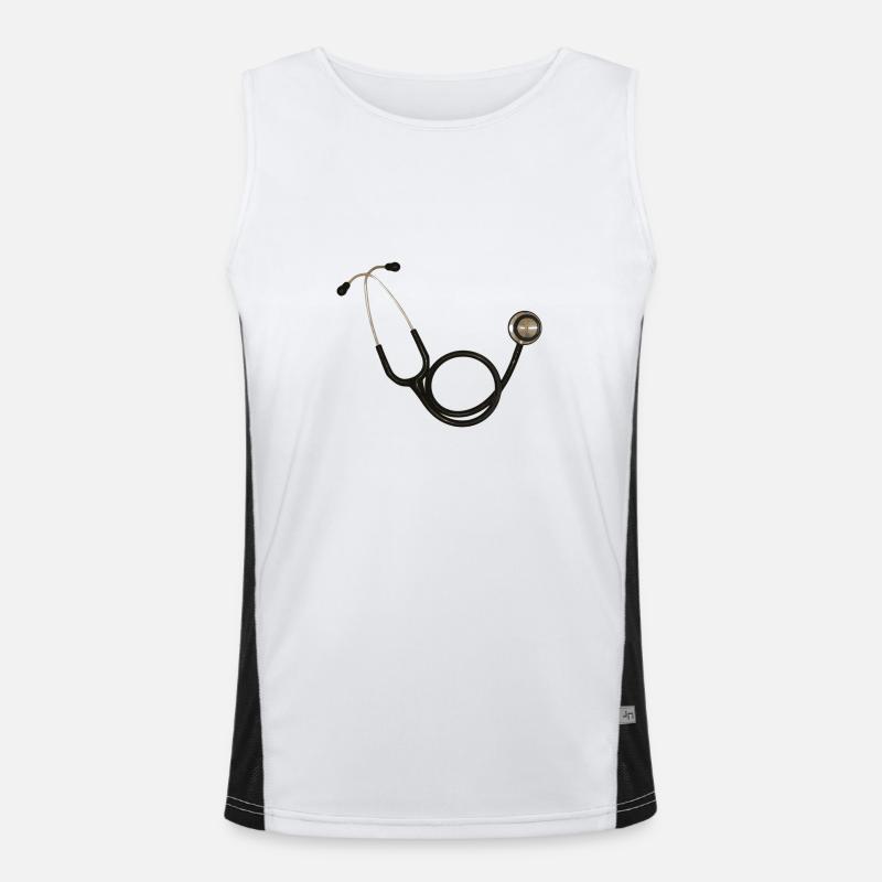 stethoscope Men's Functional Contrast Tank Top 