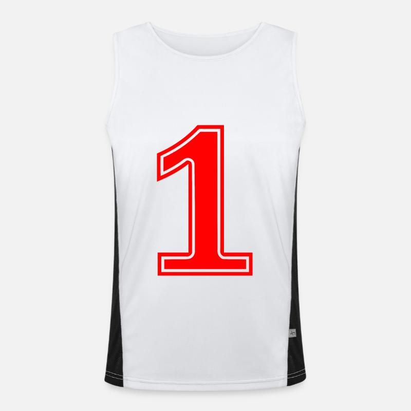 1 Funktionelles Kontrast-Tank Top für Männer 