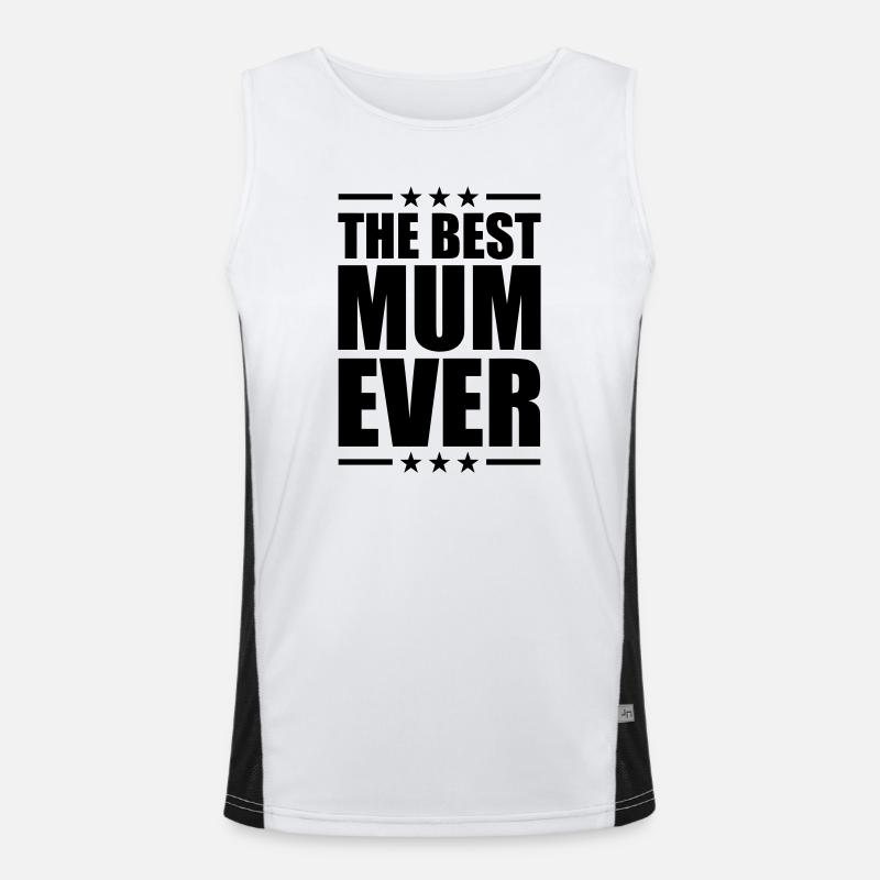 Best Mom Ever Funktionelles Kontrast-Tank Top für Männer 