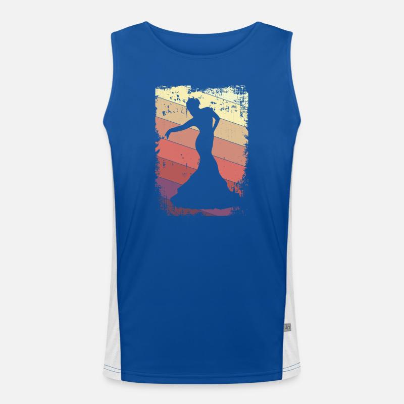 Dancing Dancer Men's Functional Contrast Tank Top 