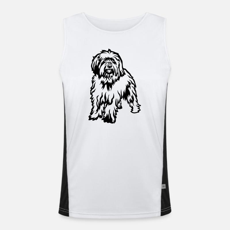 Caniche de mouton Débardeur respirant contrasté Homme 