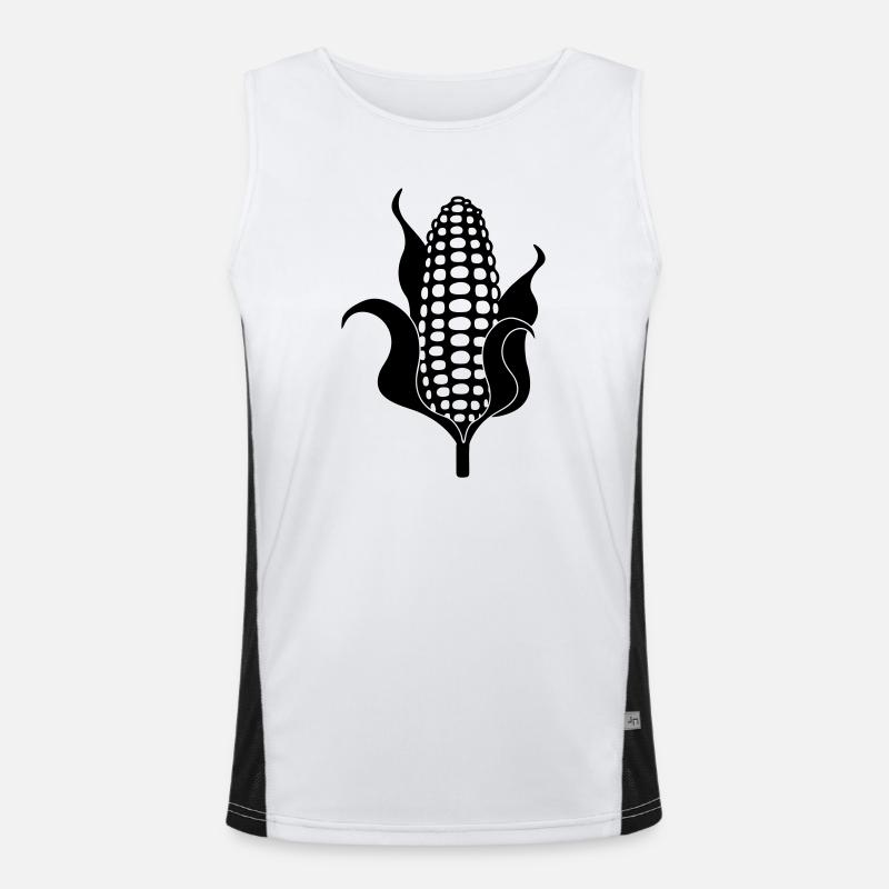 Corn cob Men's Functional Contrast Tank Top 