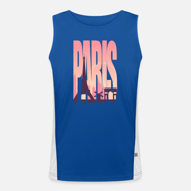 Silhouette Paris Rose Débardeur respirant contrasté Homme 