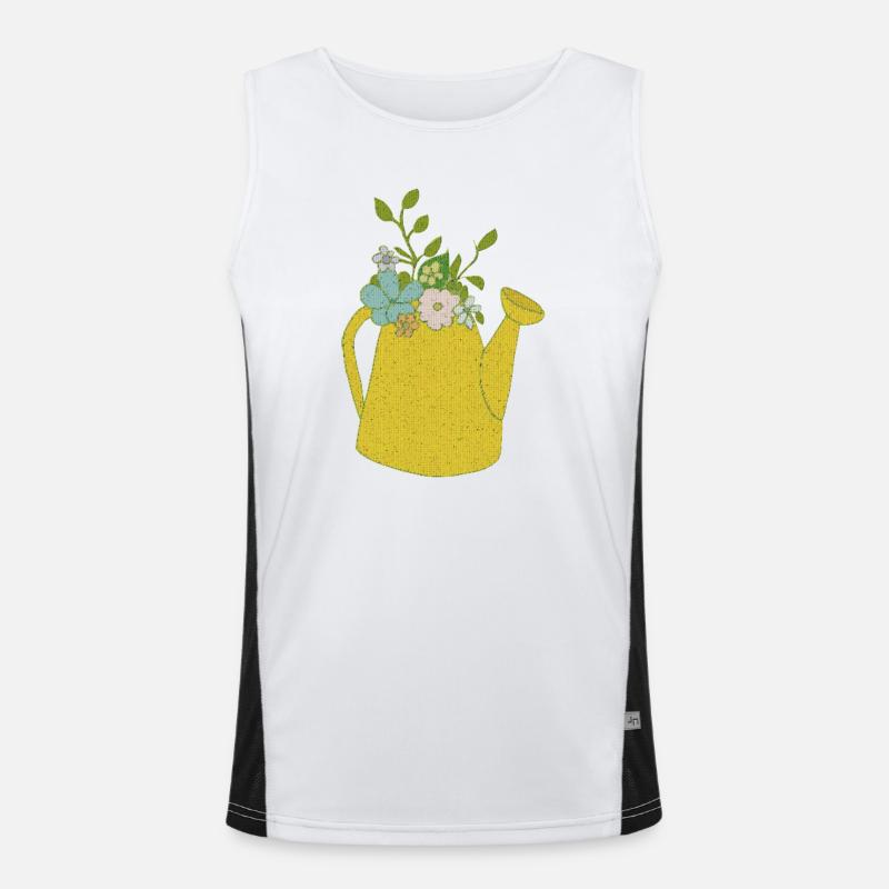 giesskannen gewebe Funktionelles Kontrast-Tank Top für Männer 