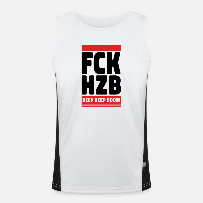 Gegen antisemitismus statement Funktionelles Kontrast-Tank Top für Männer 