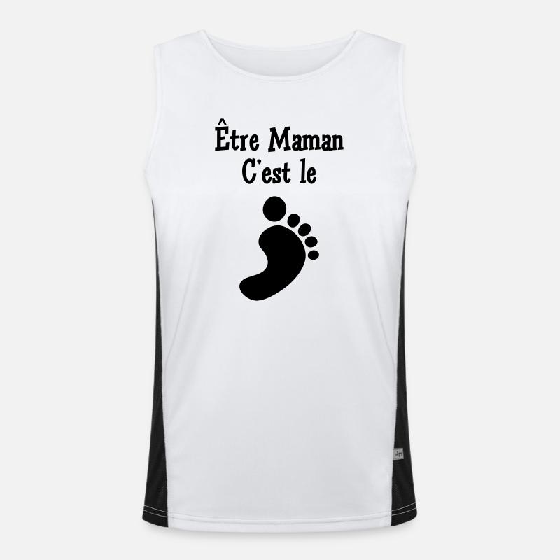 Être Maman, c'est le pied ! Débardeur respirant contrasté Homme 