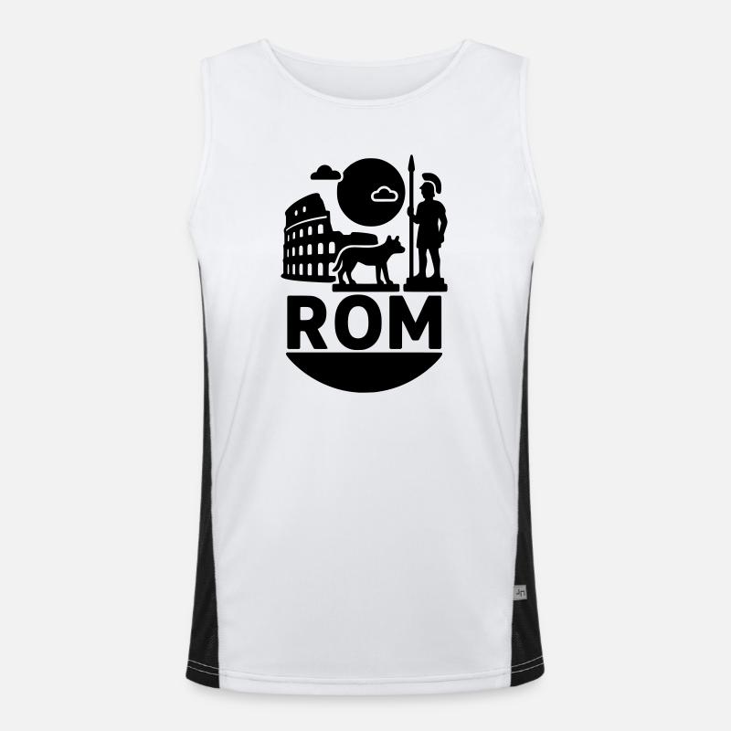 Monument de la Silhouette de Rome Débardeur respirant contrasté Homme 
