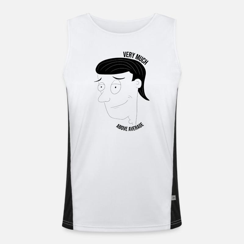 Very much above average man Men's Functional Contrast Tank Top 