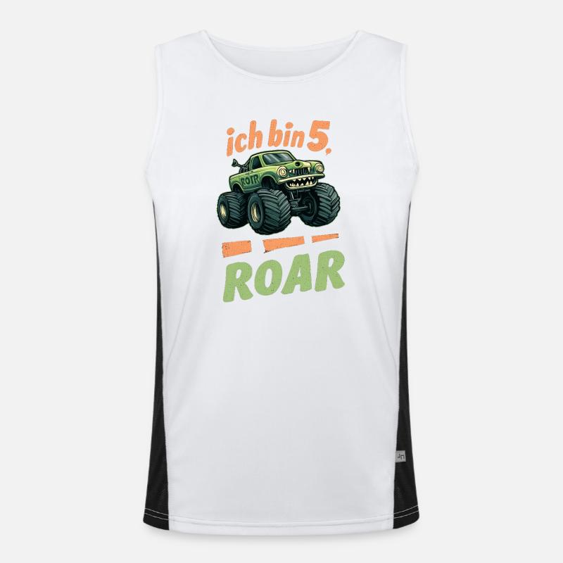 Ich bin 5 - Geburtstag Kinder Funktionelles Kontrast-Tank Top für Männer 
