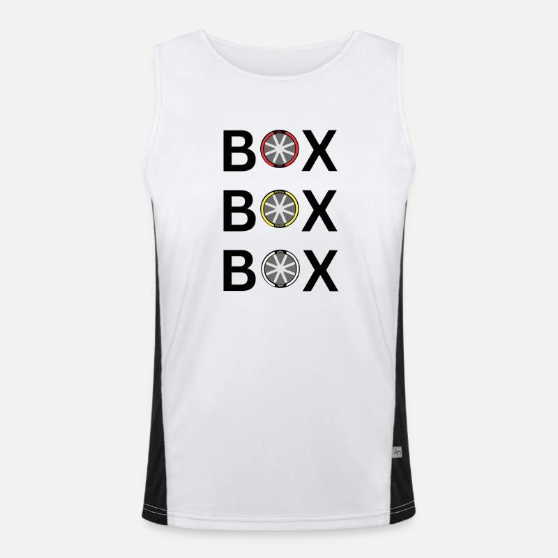 Step Wheel: Soft Medium Hard Men's Functional Contrast Tank Top 