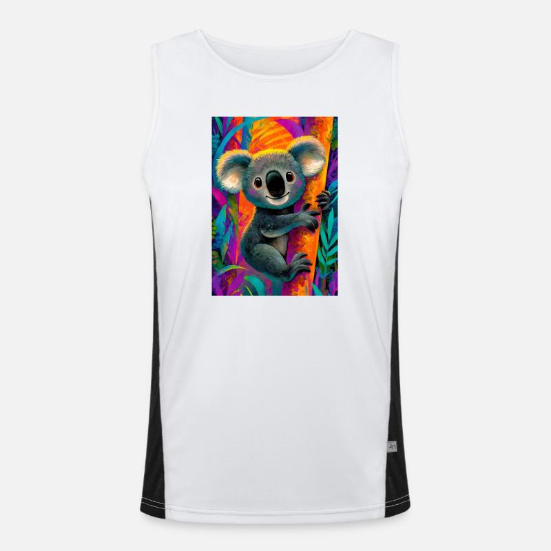 Koala Funktionelles Kontrast-Tank Top für Männer 