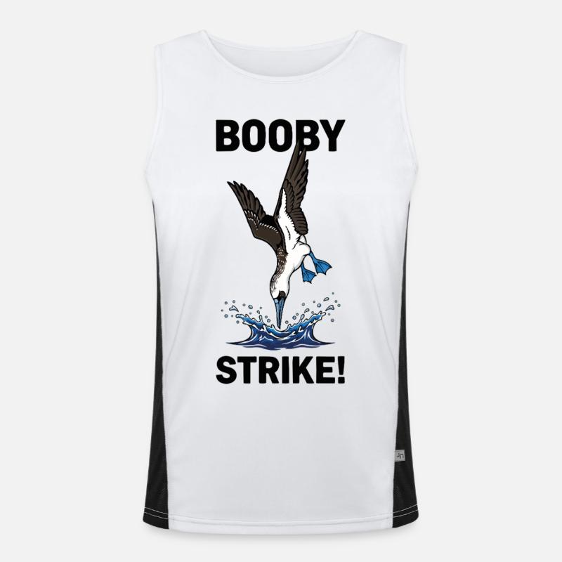 Fou Pieds Bleus Strike Booby Strike Mer Débardeur respirant contrasté Homme 