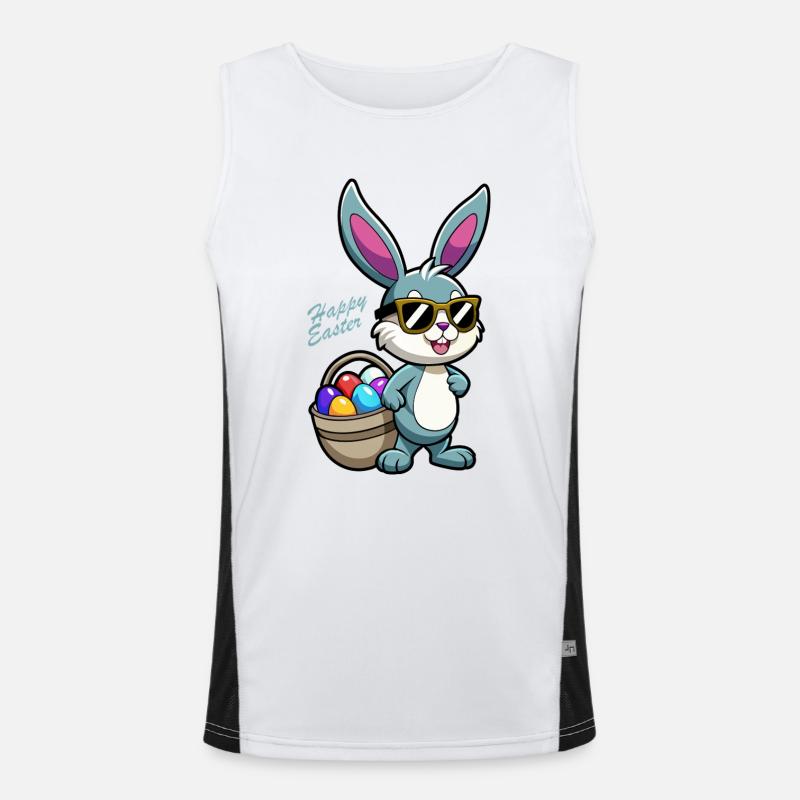 Happy Easter - Easter Bunny - Easter Egg - Gift Men's Functional Contrast Tank Top 