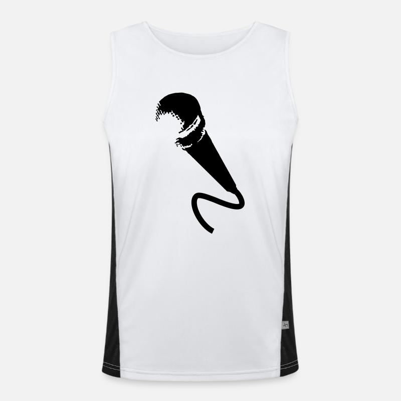 microphone Funktionelles Kontrast-Tank Top für Männer 
