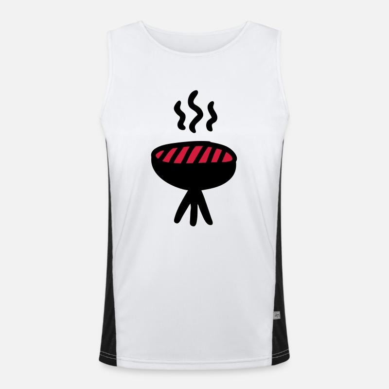 Grid Men's Functional Contrast Tank Top 