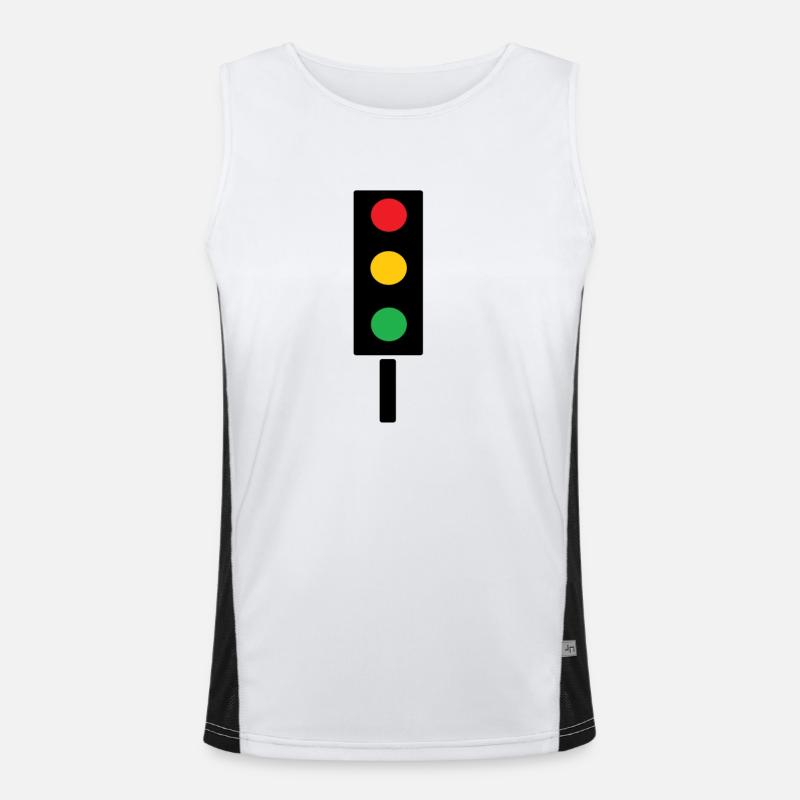 traffic light Men's Functional Contrast Tank Top 
