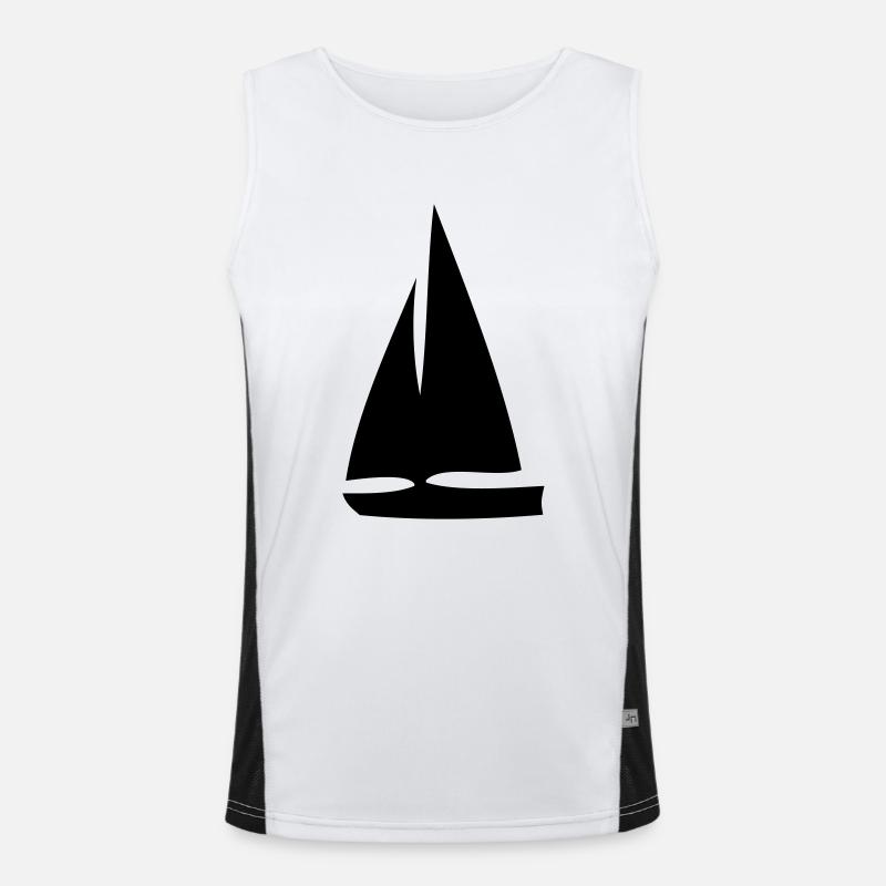 Sailing ship Men's Functional Contrast Tank Top 