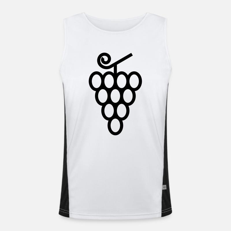 Trauben Funktionelles Kontrast-Tank Top für Männer 