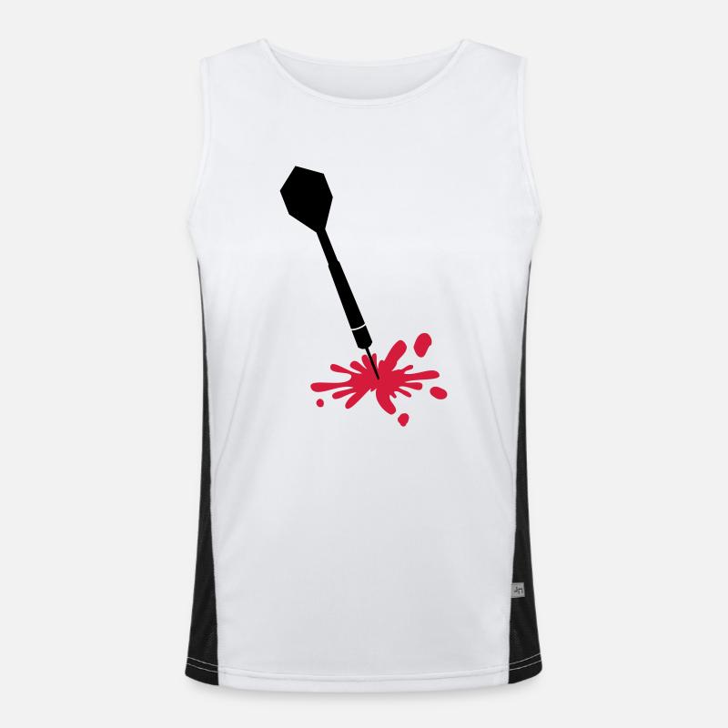 Darts Wound Men's Functional Contrast Tank Top 