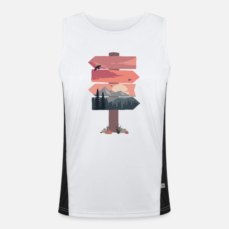Reise Funktionelles Kontrast-Tank Top für Männer 