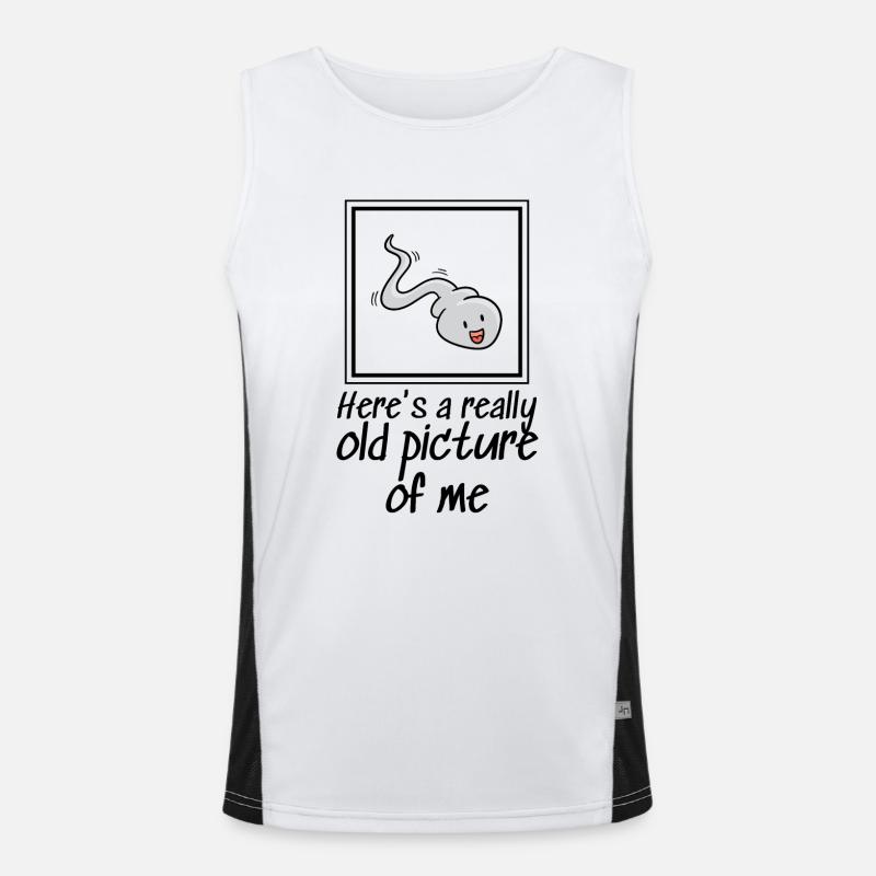Hier ist ein wirklich altes Bild von mir Funktionelles Kontrast-Tank Top für Männer 