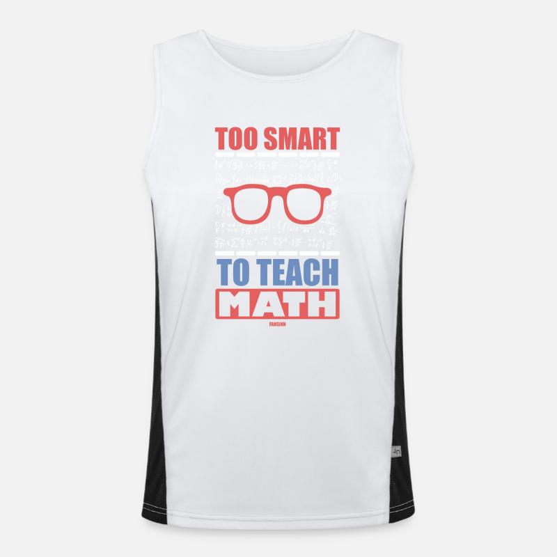Mathématiques Math Mathématicien Math Professeur Cadeau Débardeur respirant contrasté Homme 
