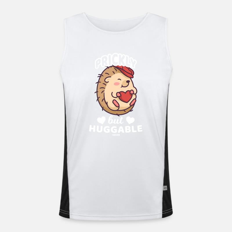 Igel Funktionelles Kontrast-Tank Top für Männer 