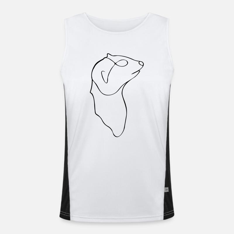 Suricate minimaliste Débardeur respirant contrasté Homme 