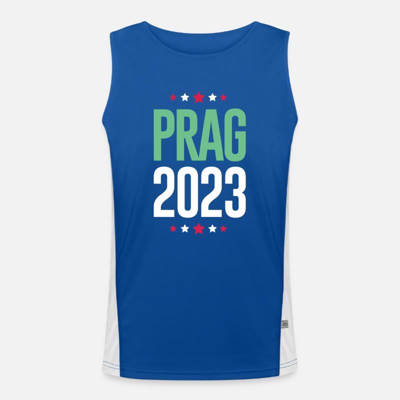 Prag 2023 Funktionelles Kontrast-Tank Top für Männer 