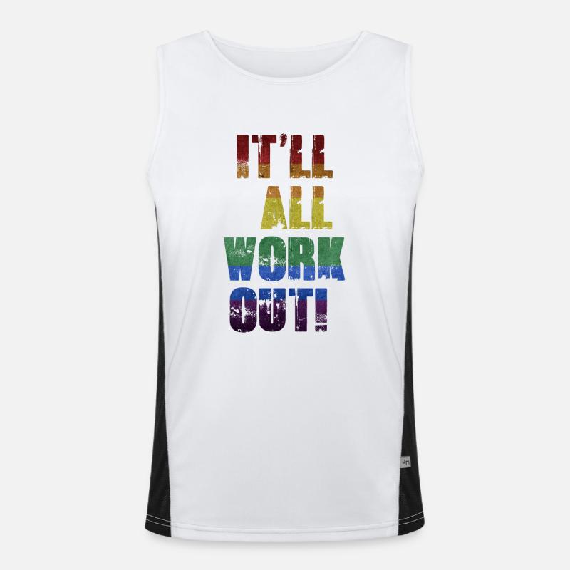 Es wird alles klappen Funktionelles Kontrast-Tank Top für Männer 
