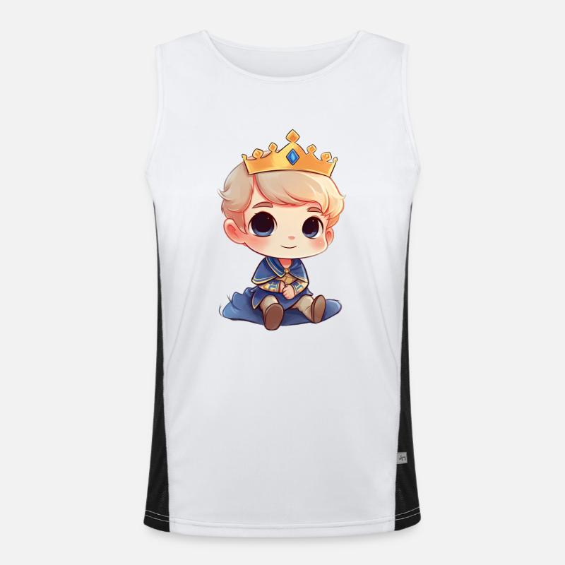 Royal Elegance A Prince Men's Functional Contrast Tank Top 