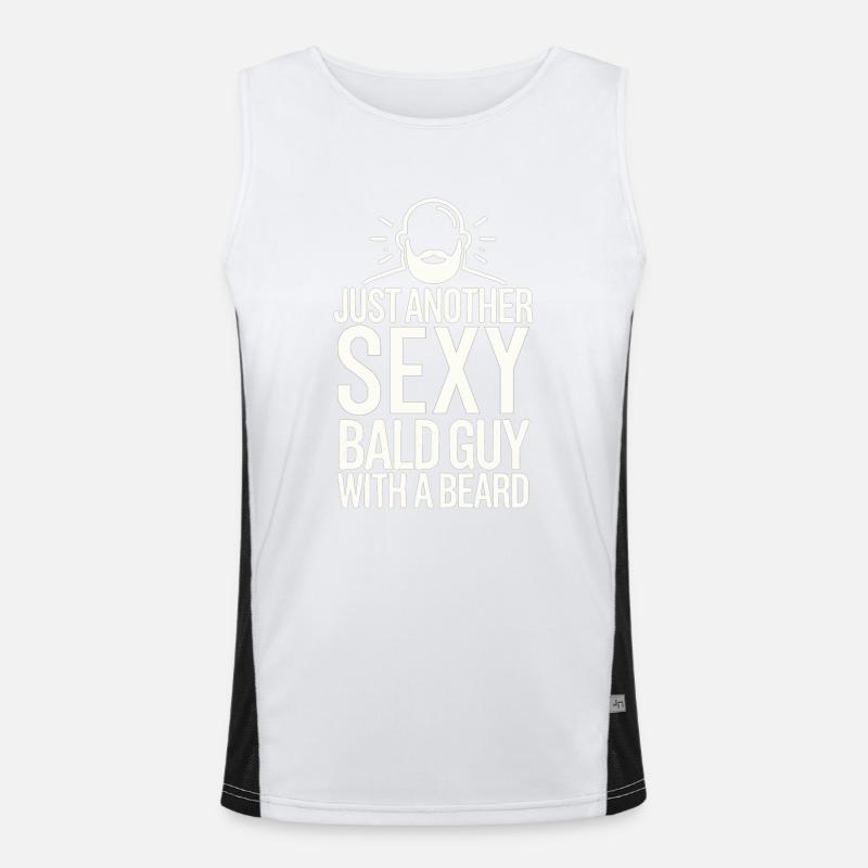 Nur ein weiterer sexy Glatzkopf mit Bart Funktionelles Kontrast-Tank Top für Männer 