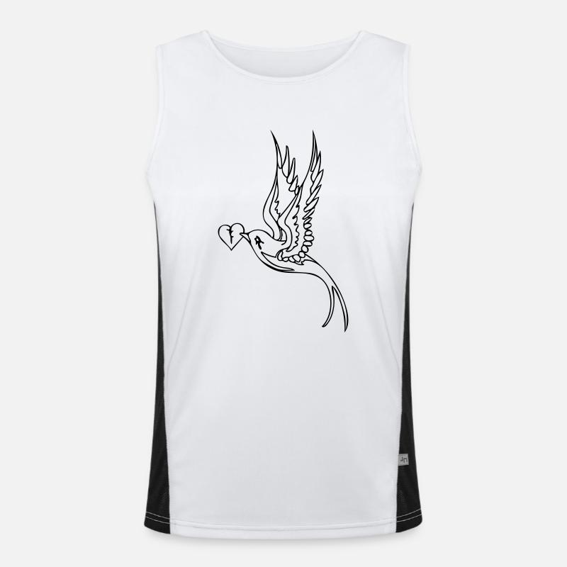 Oiseau Débardeur respirant contrasté Homme 