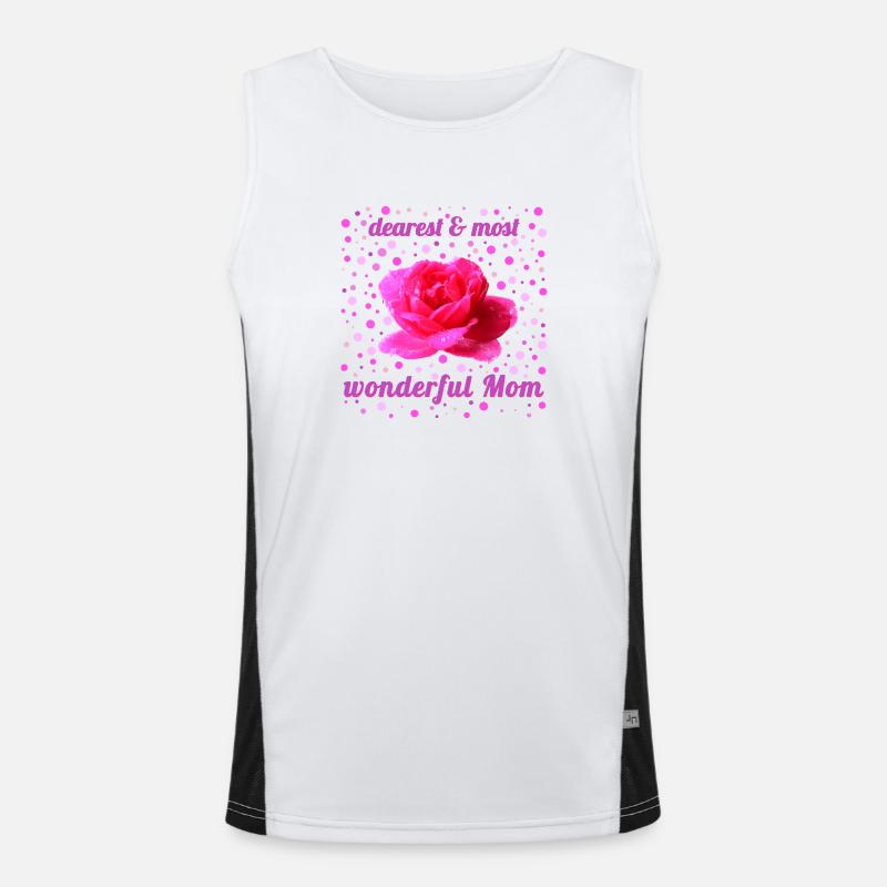 Muttertag Funktionelles Kontrast-Tank Top für Männer 