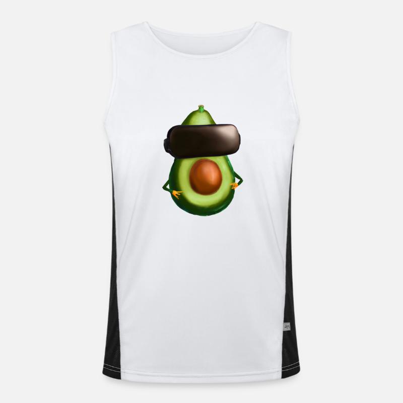 Avocado _ 01 Men's Functional Contrast Tank Top 